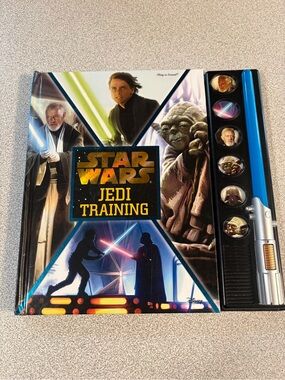 (2/$30) Star Wars Jedi Training Sound Book with Mini Lightsaber